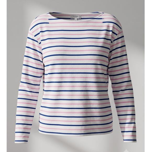 & Other Stories Tops - & Other Stories Women's 8 Nautical Coastal Minimalist Striped Long Sleeve Tee